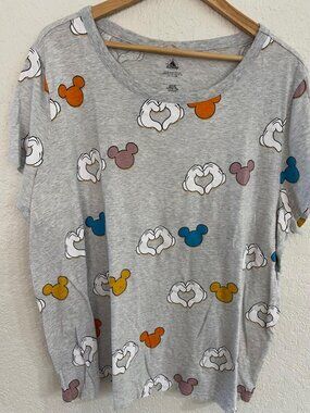 Disney Parks "I Love Mickey Mouse" Heart Hands Tee